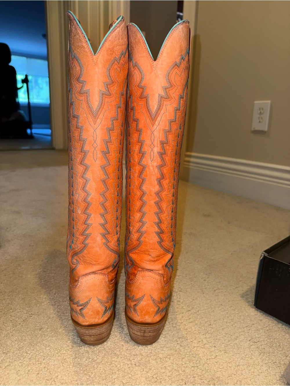 Priscilla orange colored cowgirl boot🧡🍊🎃 - Picture 9 of 12
